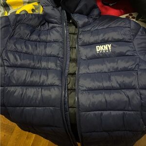 DKNY Kids Navy Puffer Jacket